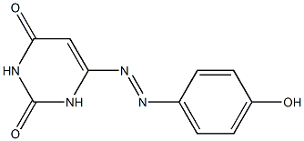 6-[(p-Hydroxyphenyl)azo]uracil,,结构式