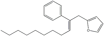 2-[(Z)-2-Phenyl-2-undecenyl]furan Structure