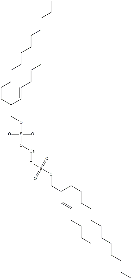 Bis[2-(1-hexenyl)tetradecyloxysulfonyloxy]calcium,,结构式