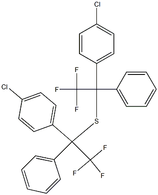 (4-Chlorophenyl)(1-phenyl-2,2,2-trifluoroethyl) sulfide Structure