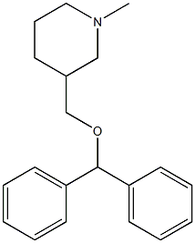 3-(Diphenylmethoxymethyl)-1-methylpiperidine|