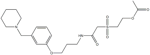 N-[3-[3-(Piperidinomethyl)phenoxy]propyl]-2-[[2-(acetyloxy)ethyl]sulfonyl]acetamide