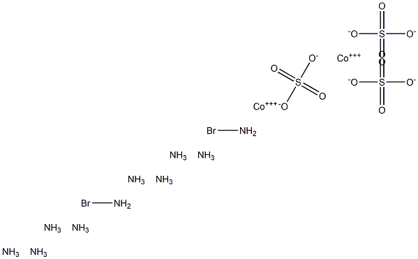 Bromopentamminecobalt(III) sulfate 结构式