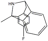 3-Fluoro-5-methyl-10,11-dihydro-5H-dibenzo[a,d]cyclohepten-5,10-imine Struktur