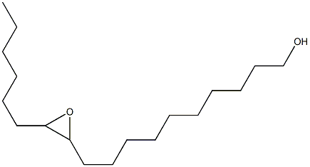 11,12-Epoxy-1-octadecanol 结构式
