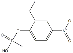 Methylphosphonic acid ethyl(4-nitrophenyl) ester,,结构式