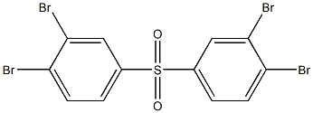 ビス(3,4-ジブロモフェニル)スルホン 化学構造式