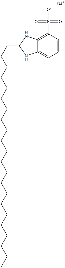 2,3-Dihydro-2-docosyl-1H-benzimidazole-4-sulfonic acid sodium salt Structure