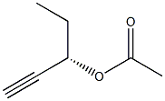 Acetic acid (S)-1-ethylpropargyl ester Struktur