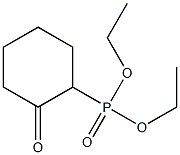 (2-Oxocyclohexyl)phosphonic acid diethyl ester Structure