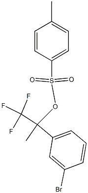 4-Methylbenzenesulfonic acid 1-(trifluoromethyl)-1-(3-bromophenyl)ethyl ester