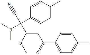 3-Methylthio-2,5-bis(4-methylphenyl)-2-dimethylamino-5-oxovaleronitrile