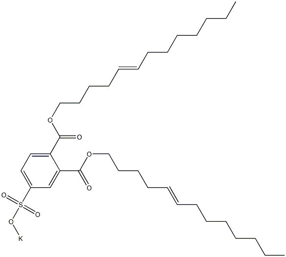 4-(Potassiosulfo)phthalic acid di(5-tridecenyl) ester Structure