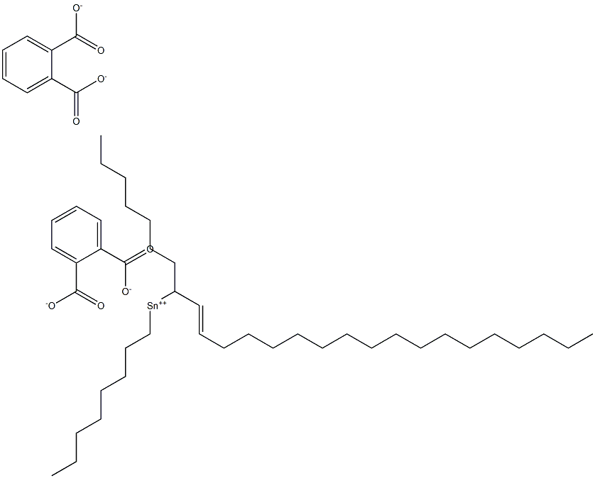 Bis[phthalic acid 1-(1-octadecenyl)]dioctyltin(IV) salt 结构式