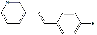 3-(4-Bromostyryl)pyridine 结构式