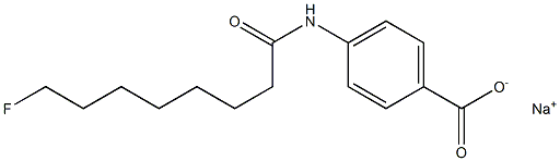 4-[(8-Fluorooctanoyl)amino]benzenecarboxylic acid sodium salt