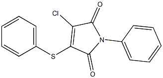 1-Phenyl-3-phenylthio-4-chloro-1H-pyrrole-2,5-dione,,结构式