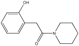 2-[(Piperidinocarbonyl)methyl]phenol,,结构式