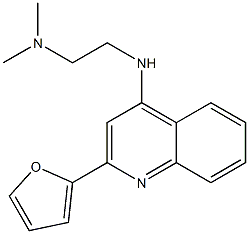 4-(2-Dimethylaminoethylamino)-2-(2-furanyl)quinoline Structure