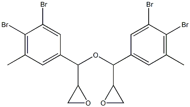 3,4-ジブロモ-5-メチルフェニルグリシジルエーテル 化学構造式