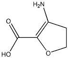 3-アミノ-4,5-ジヒドロフラン-2-カルボン酸 化学構造式