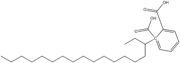 (-)-フタル酸水素1-[(R)-1-エチルヘキサデシル] 化学構造式
