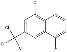 2-Trichloromethyl-4-chloro-8-fluoroquinoline,,结构式