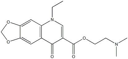 1,4-Dihydro-1-ethyl-4-oxo-6,7-(methylenedioxy)quinoline-3-carboxylic acid [2-(dimethylamino)ethyl] ester