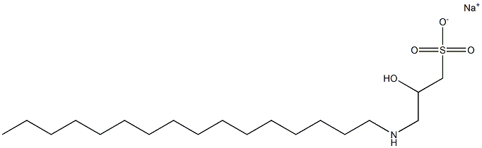 3-Hexadecylamino-2-hydroxy-1-propanesulfonic acid sodium salt,,结构式