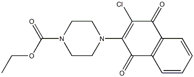 3-Chloro-2-[4-(ethoxycarbonyl)piperazino]-1,4-naphthoquinone