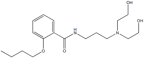 2-Butoxy-N-[3-[bis(2-hydroxyethyl)amino]propyl]benzamide,,结构式