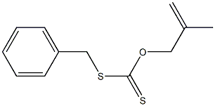 ジチオ炭酸O-(2-メチル-2-プロペニル)S-ベンジル 化学構造式