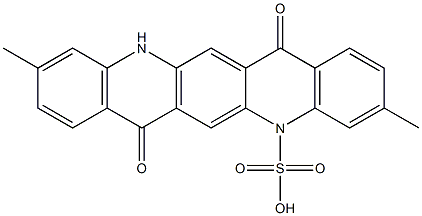 5,7,12,14-Tetrahydro-3,10-dimethyl-7,14-dioxoquino[2,3-b]acridine-5-sulfonic acid|