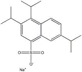 3,4,7-Triisopropyl-1-naphthalenesulfonic acid sodium salt 结构式