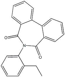 6-(2-Ethylphenyl)-5H-dibenz[c,e]azepine-5,7(6H)-dione Structure