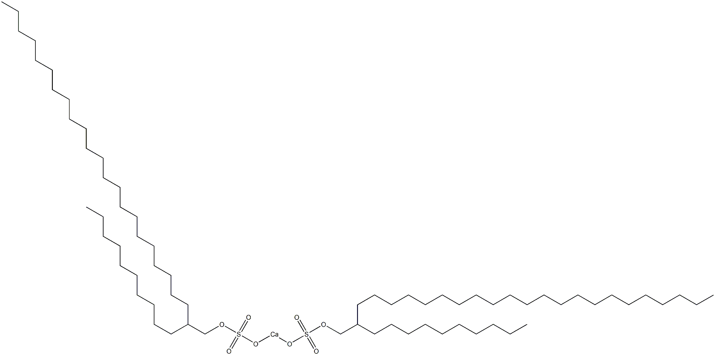 Bis(2-decyltetracosyloxysulfonyloxy)calcium 结构式