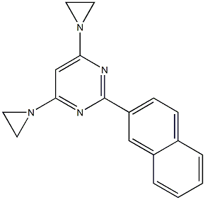 4,6-Bis(1-aziridinyl)-2-(2-naphtyl)pyrimidine|