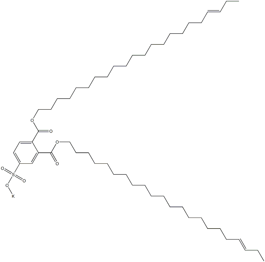 4-(Potassiosulfo)phthalic acid di(19-docosenyl) ester