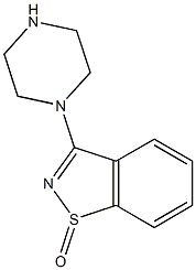 3-(1-Piperazinyl)-1,2-benzisothiazole 1-oxide,,结构式