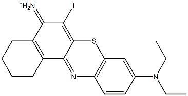 9-(Diethylamino)-1,2,3,4-tetrahydro-6-iodo-5H-benzo[a]phenothiazin-5-iminium