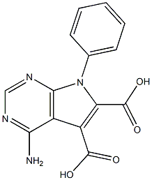 4-Amino-7-phenyl-7H-pyrrolo[2,3-d]pyrimidine-5,6-dicarboxylic acid