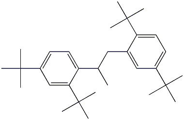 2-(2,4-Di-tert-butylphenyl)-1-(2,5-di-tert-butylphenyl)propane 结构式