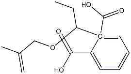 Phthalic acid hydrogen 2-[1-(2-methyl-2-propenyloxy)propyl] ester Struktur