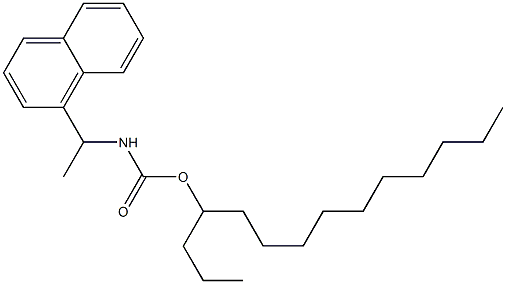 N-[1-(1-Naphtyl)ethyl]carbamic acid (1-propylundecyl) ester,,结构式