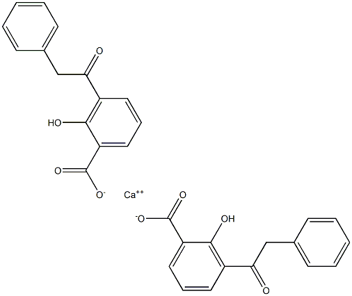 Bis[3-(phenylacetyl)salicylic acid]calcium salt Struktur