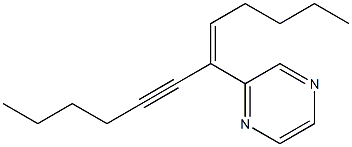 2-[(Z)-1-Pentylidene-2-heptynyl]pyrazine 结构式