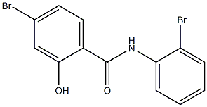 2',4-Dibromo-2-hydroxybenzanilide,,结构式