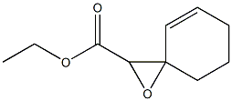 1-オキサスピロ[2.5]オクタ-4-エン-2-カルボン酸エチル 化学構造式