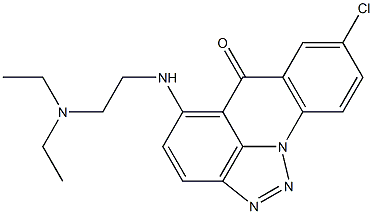 5-[2-Diethylaminoethylamino]-8-chloro-6H-[1,2,3]triazolo[4,5,1-de]acridin-6-one Structure