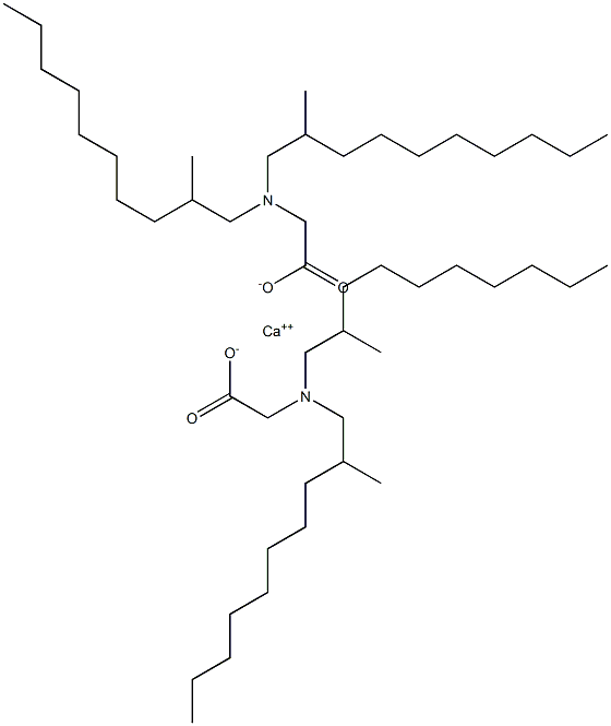 Bis[N,N-bis(2-methyldecyl)glycine]calcium salt,,结构式